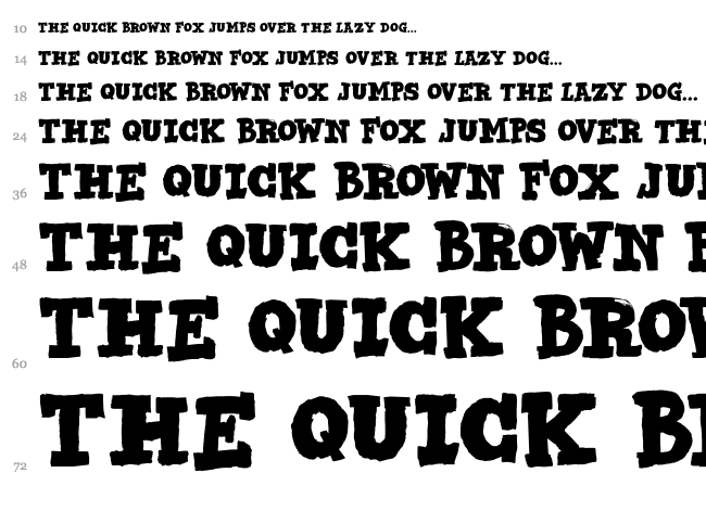 DK Bad Medicine font waterfall